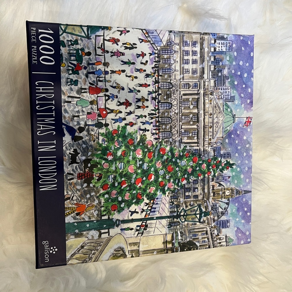 Galison Christmas in Paris/London Puzzle NEW 500/1000 Pieces